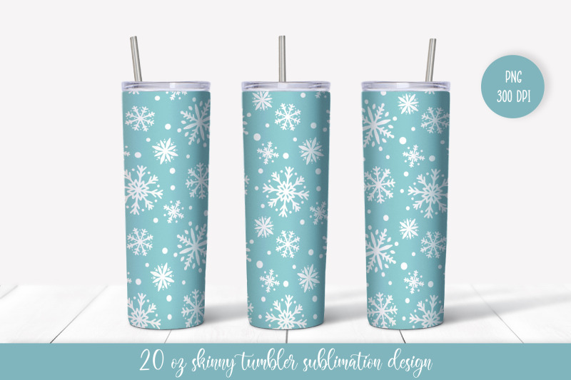 winter-tumbler-sublimation-design-snow-skinny-tumbler-wrap