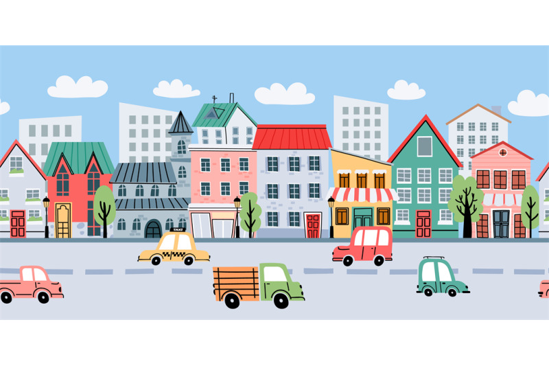 cartoon-city-landscape-with-buildings-and-cars-seamless-background-st