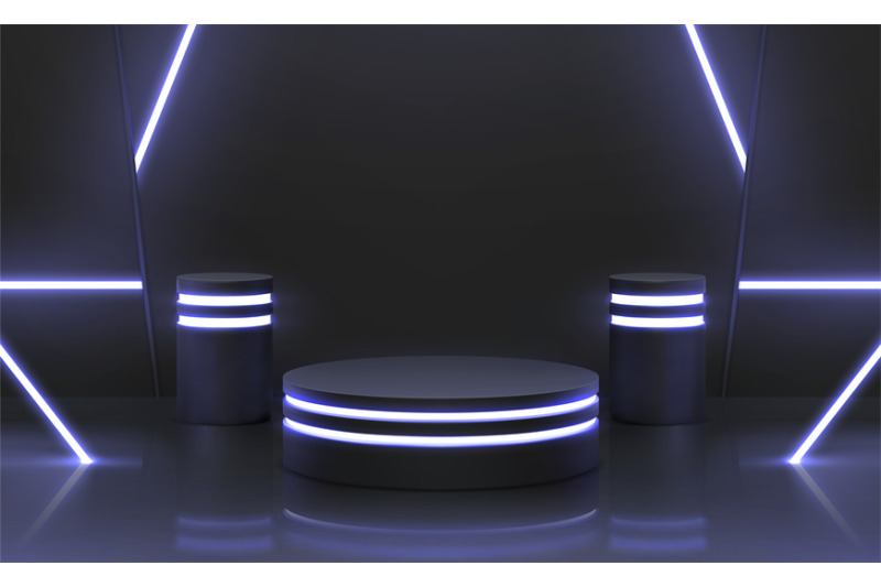 futuristic-cyber-stage-with-3d-neon-podiums-for-product-display-dark