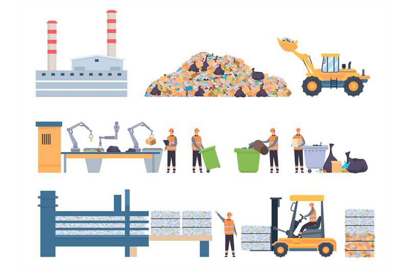 flat-garbage-recycle-factory-building-dump-and-sorting-conveyor-plas