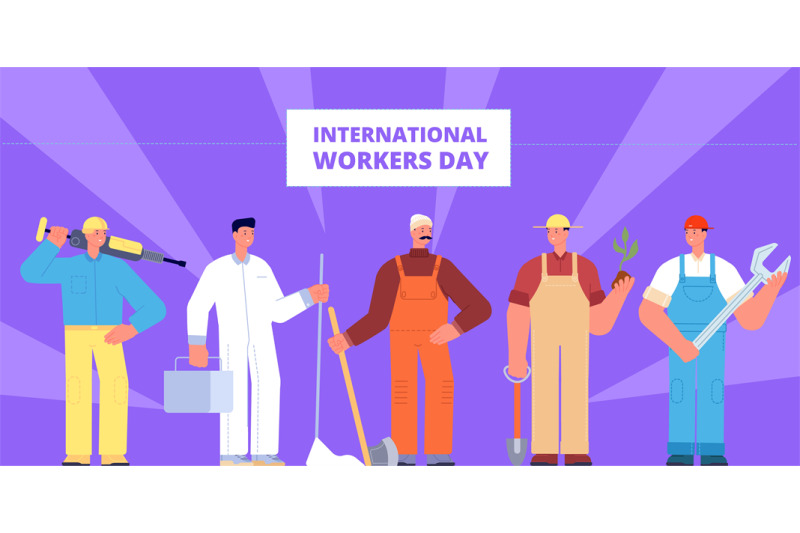 international-workers-day-labour-worker-profession-occupations-holid