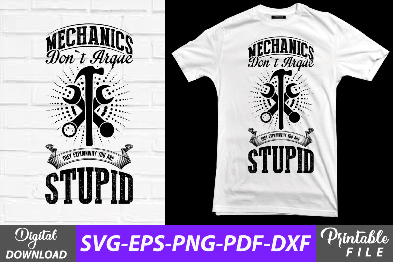mechanics-t-shirt-sublimation-design