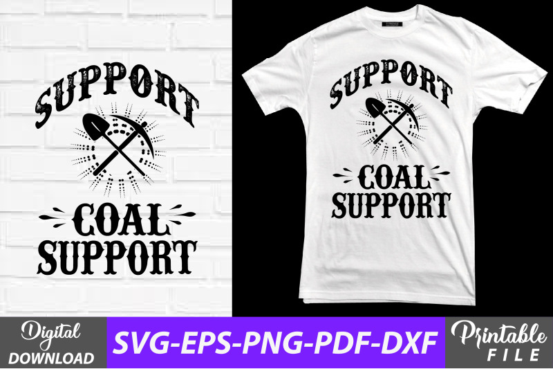 support-coal-mining-t-shirt-sublimation