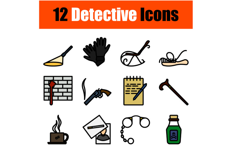 detective-icon-set