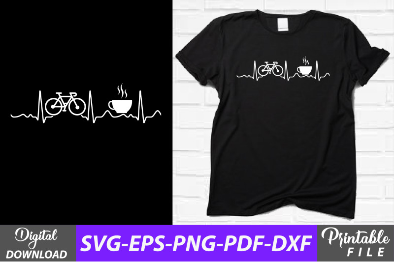 bicycling-and-coffee-lover-heartbeat-svg