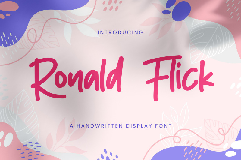 ronald-flick-handwritten-font