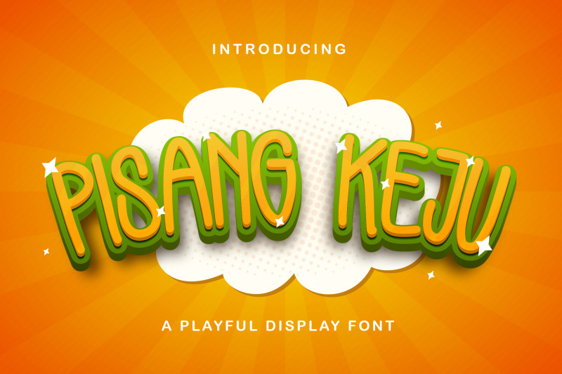 pisang-keju-playful-display-font