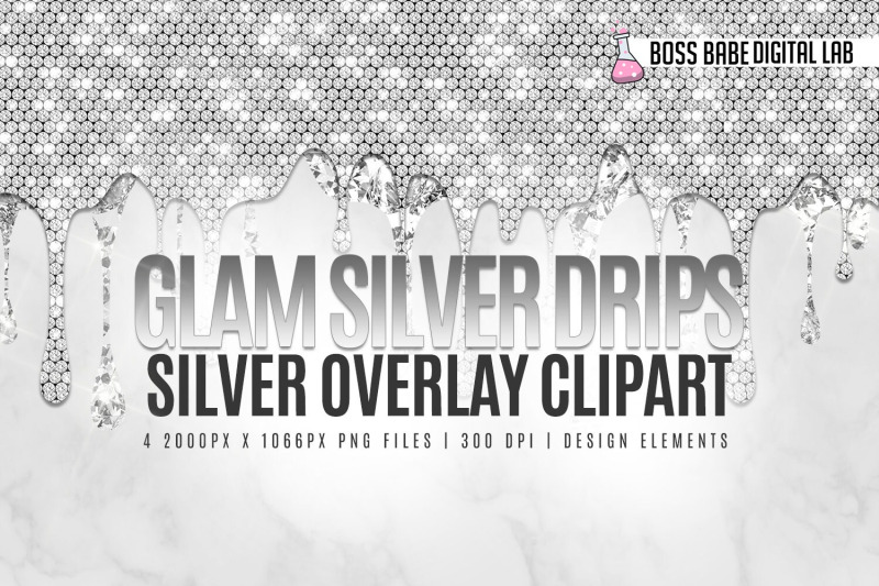 glam-silver-and-diamond-drips-clipart