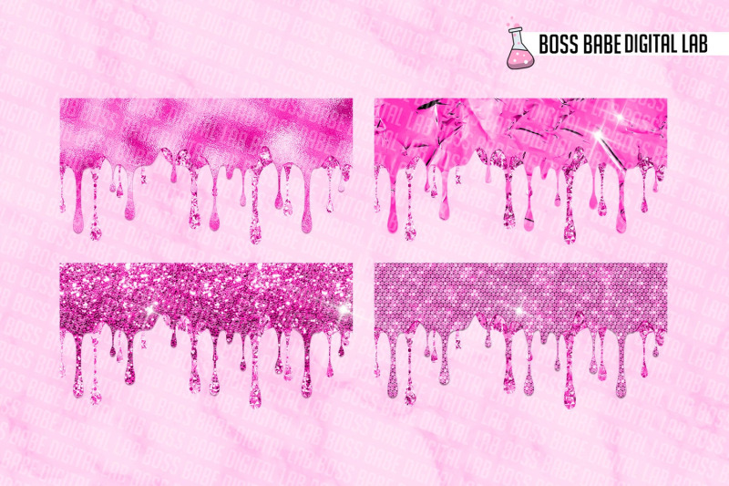 glam-pink-drips-clipart