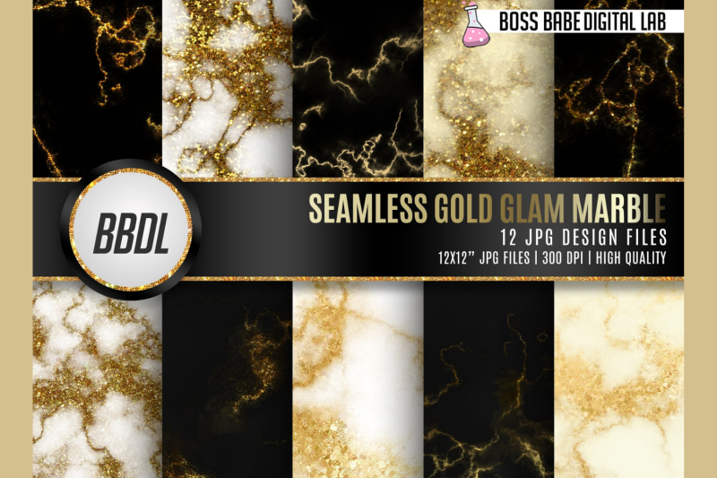 seamless-gold-glam-marble-digital-paper