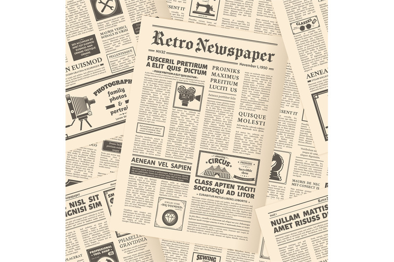 old-retro-newspaper-spread-pages-background-poster-vintage-newspaper