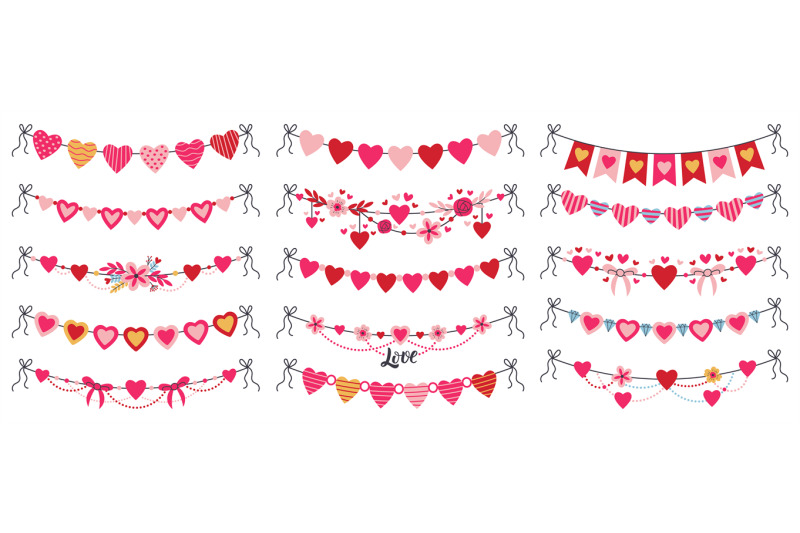 romantic-valentines-day-heart-shaped-bunting-garlands-cute-hanging-bu