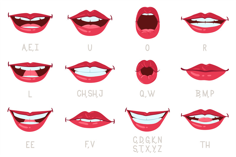 cartoon-mouth-and-lips-expressions-articulate-and-sound-pronunciation