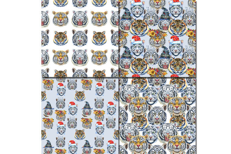 seamless-pattern-of-tigers