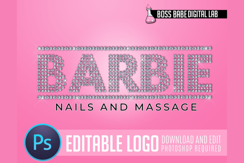 photoshop-pink-doll-nail-technician-logo