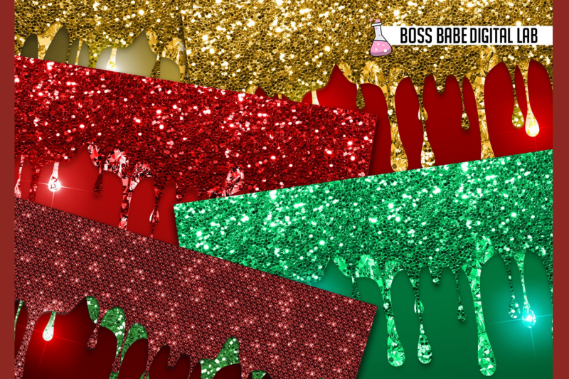 glam-christmas-double-dripping-digital-papers