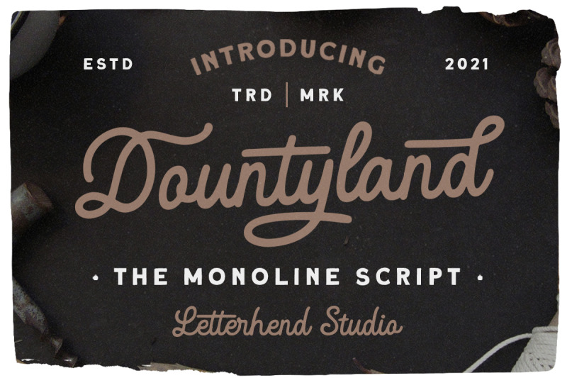 dountyland-monoline-script