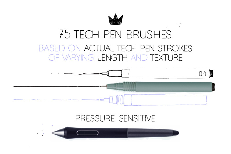 AI technical pen brushes By Side Project