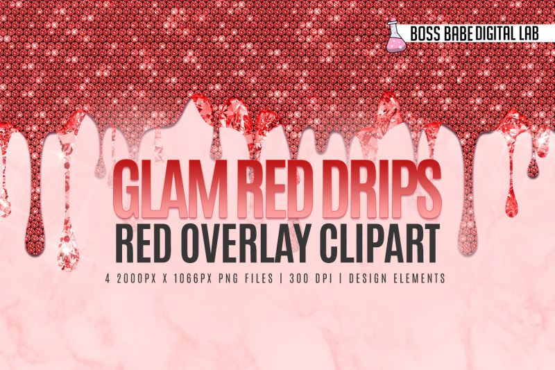 glam-red-drips-clipart