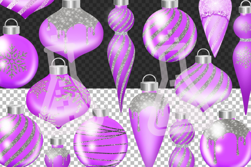 glam-purple-and-diamond-christmas-ornament-clipart-christmas-clipart