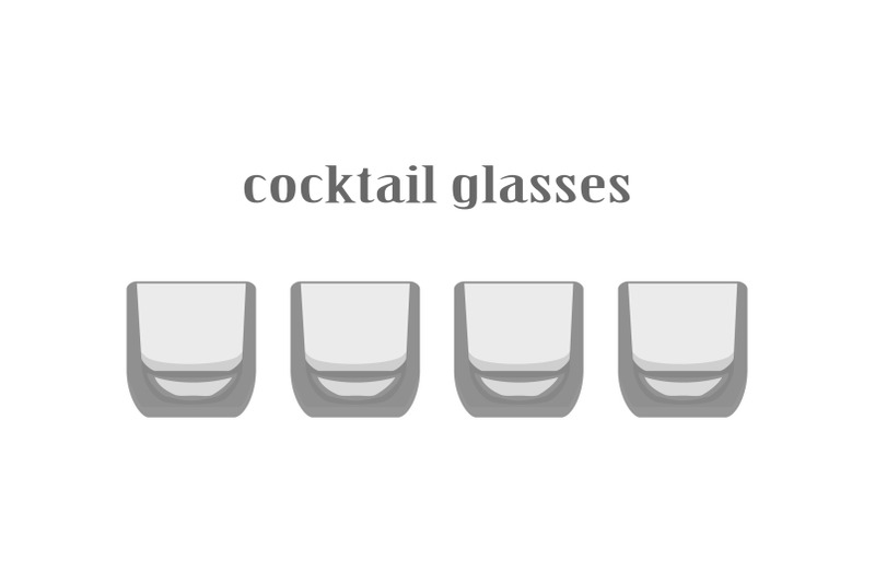 cartoon-kitchen-glasses-colection-wine-glasses-flutes-glasses-cockt