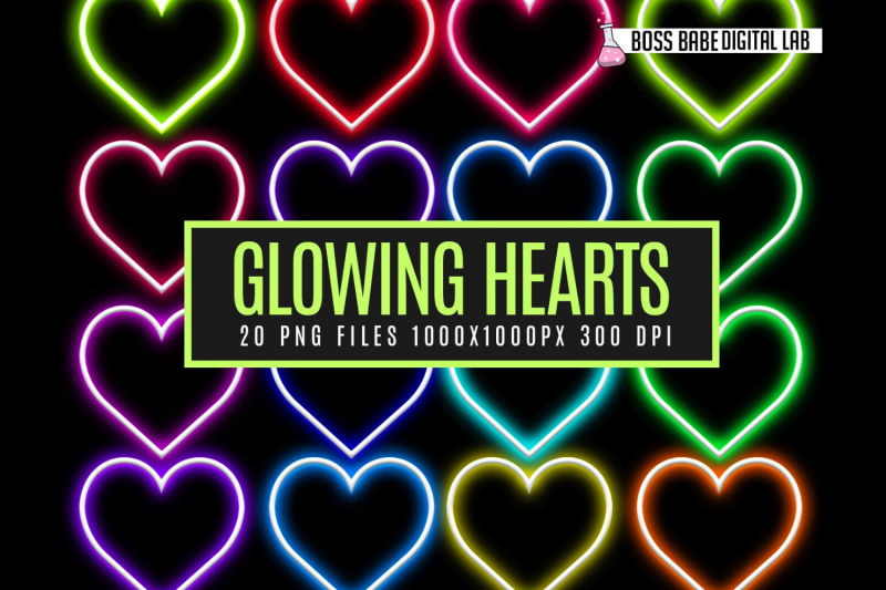 neon-hearts-clipart