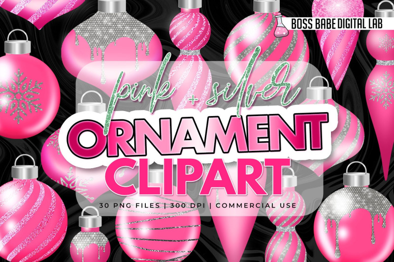 glam-pink-and-diamond-christmas-ornament-clipart-christmas-clipart