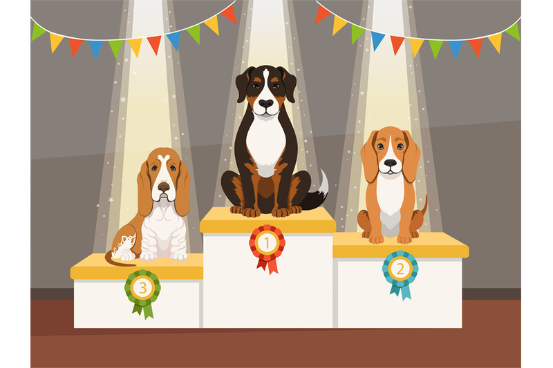 best-dog-domestic-pets-exhibition-podiums-with-prizes-first-second-an