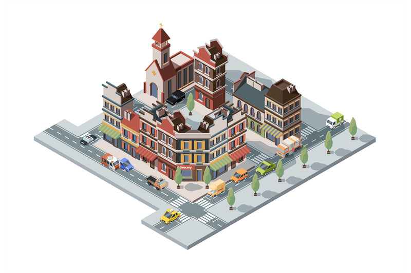 old-town-isometric-map-3d-urban-infrastructure-retro-historical-house