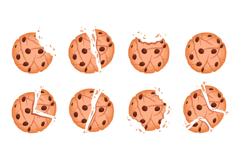 bitten-cookies-tasty-crumble-dessert-vector-chipped-cookies-collectio