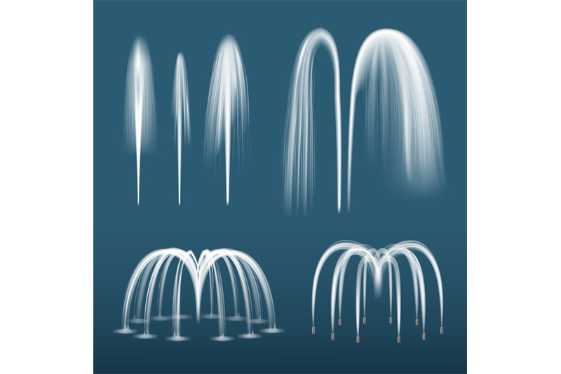 fountain-realistic-decorative-water-splashes-spray-liquids-from-fount