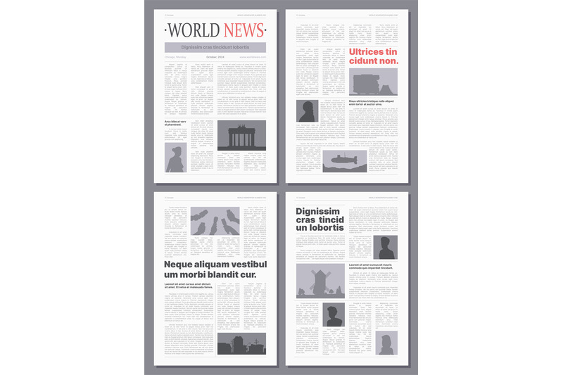 newspaper-wireframes-front-pages-of-brochures-or-paper-magazine-graph