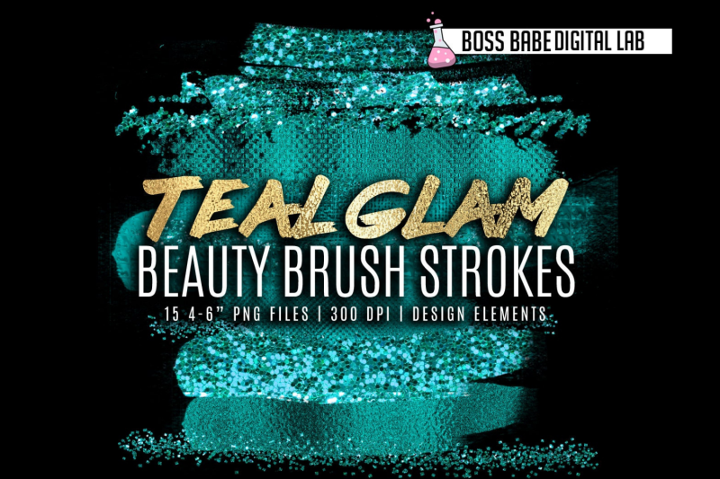 teal-beauty-brush-strokes