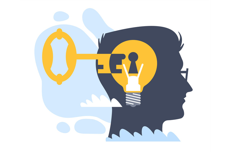 access-to-ideas-key-opening-mans-head-silhouette-male-profile-and-li