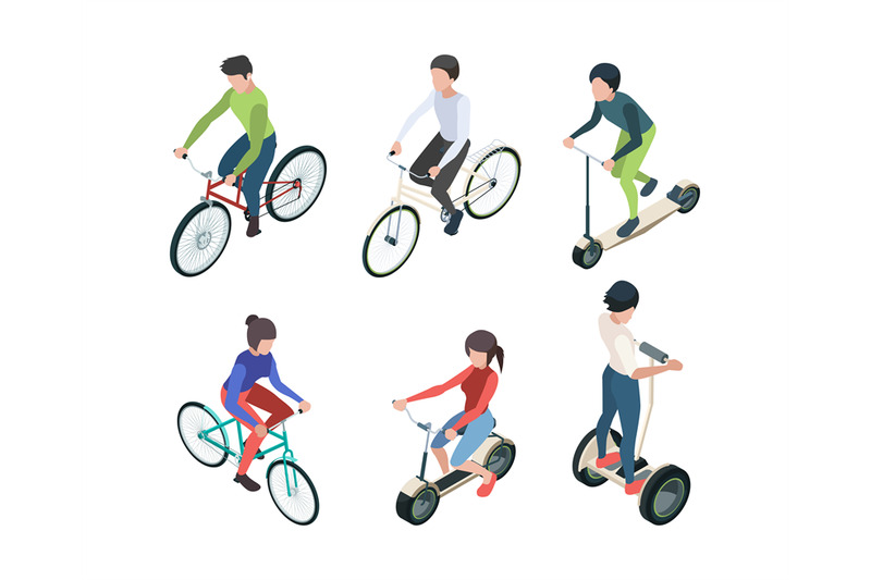 bike-people-isometric-persons-riding-bicycles-fitness-outdoor-activit