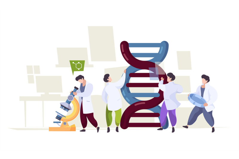 dna-technology-scientists-learning-biological-genetics-integrative-dn