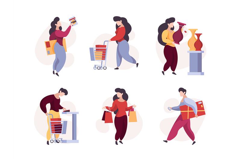 characters-shopping-woman-man-buyers-with-product-basket-supermarket