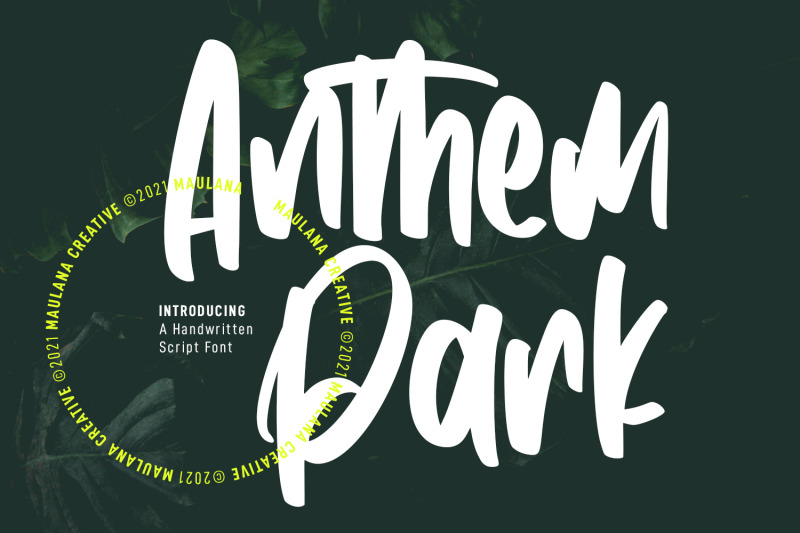 anthem-park-handwritten-script-font