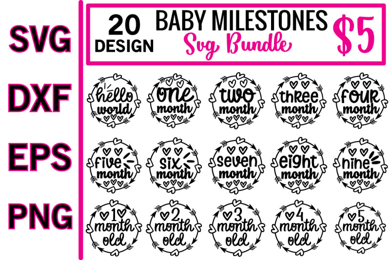 baby-milestones-svg-bundle