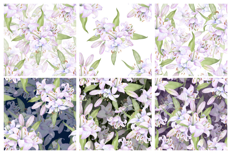 white-lilies-watercolor-clipart