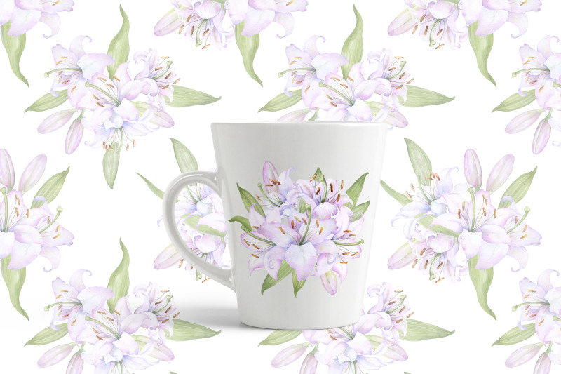 white-lilies-watercolor-clipart