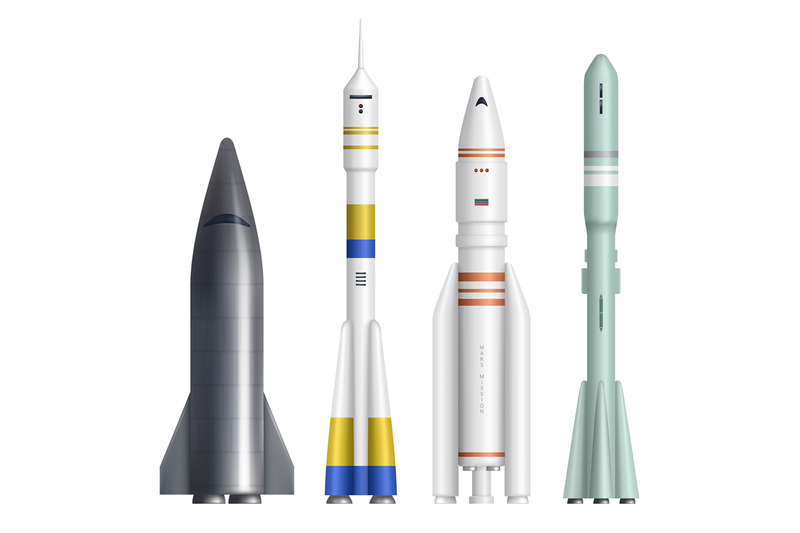 realistic-rocket-spaceships-launch-futuristic-shuttle-for-universe-ex