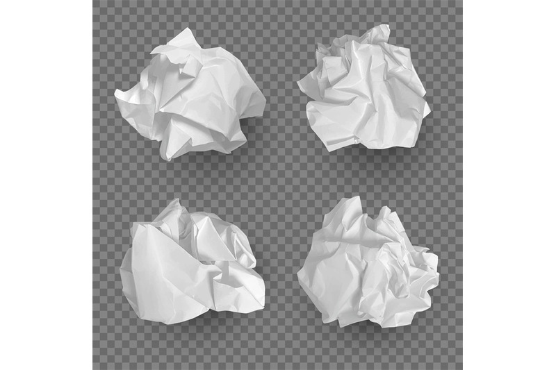 crumpled-paper-balls-realistic-garbage-bad-idea-symbols-crushed-piece