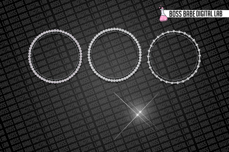 glam-diamond-circle-frame-clipart