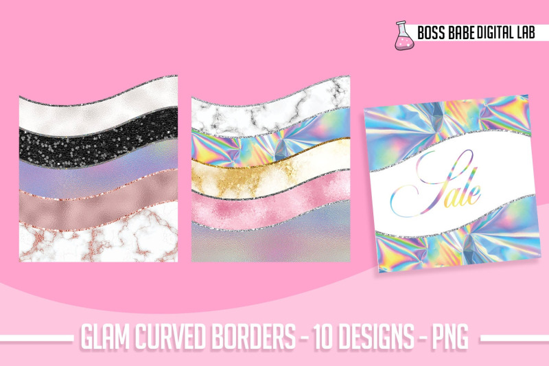 glam-curved-border-clipart