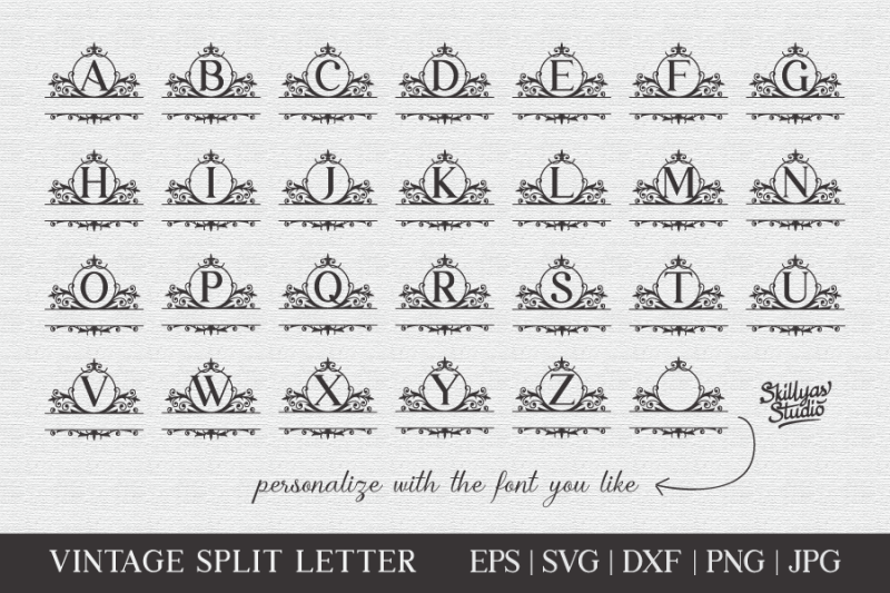 vintage-monogram-alphabet-split-letter-svg