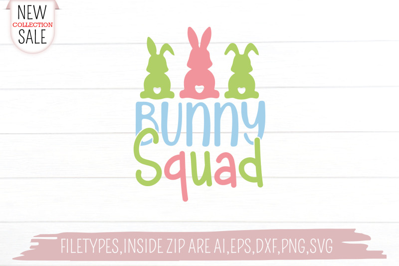 Bunny Squad Svg Cut file By Jasim | TheHungryJPEG.com