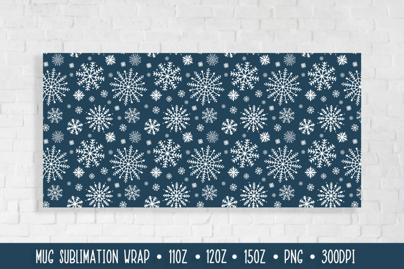 blue-winter-mug-sublimation-design-christmas-mug-wrap