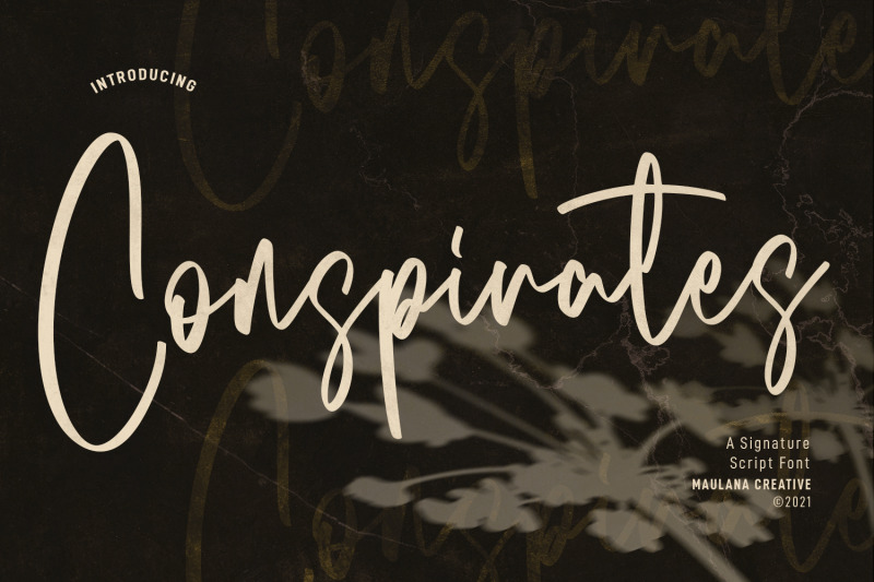 conspirates-signature-script-font