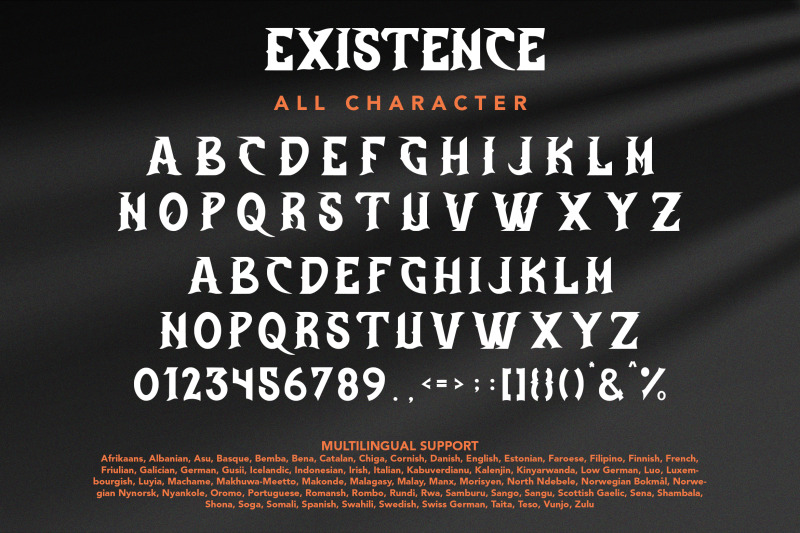 existence-blackletter-display-font